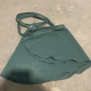 Capezio Green Dance Wrap Skirt